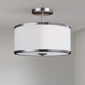 Lampa wisząca Prospect Park FE-PROSPECT-PARK-SF Elstead Lighting 2xE27 Stal Nikiel