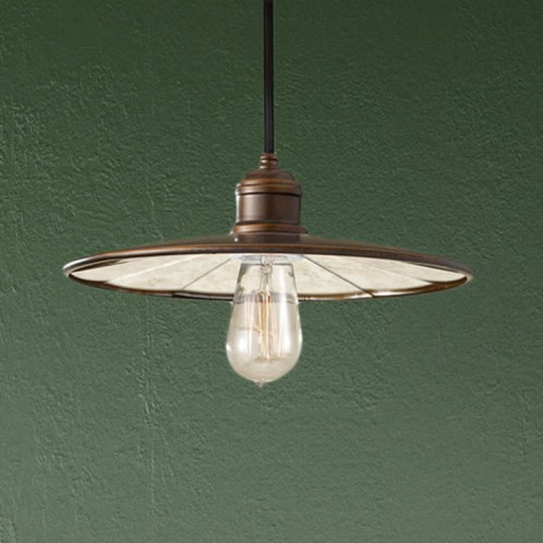 Lampa wisząca Urban Renewal FE-URBANRWL-P-E Elstead Lighting 1xE27 Stal Brąz