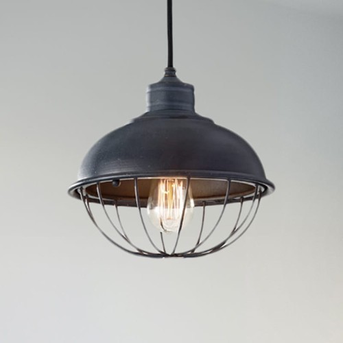 Lampa wisząca Urban Renewal FE-URBANRWL-P-B Elstead Lighting 1xE27 Stal Żelazo