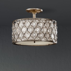 Lampa sufitowa Lucia FE-LUCIA-SF Elstead Lighting 3xE27 Kryształ, Stal Srebrny