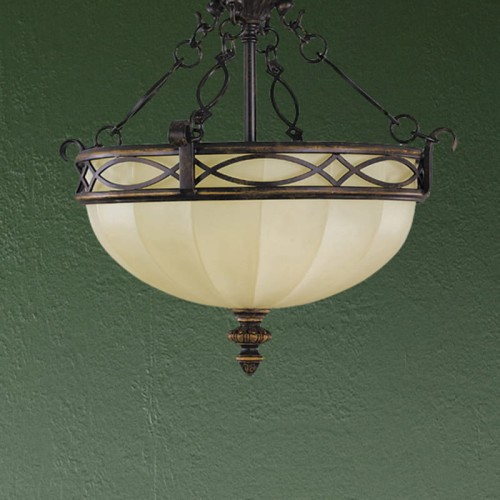 Lampa sufitowa Drawing Room FE-DRAWING-ROOM-SFC Elstead Lighting 2xE27 Stal Orzech