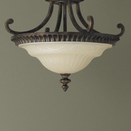Lampa sufitowa Drawing Room FE-DRAWING-ROOM-SFA Elstead Lighting 2xE27 Stal Orzech
