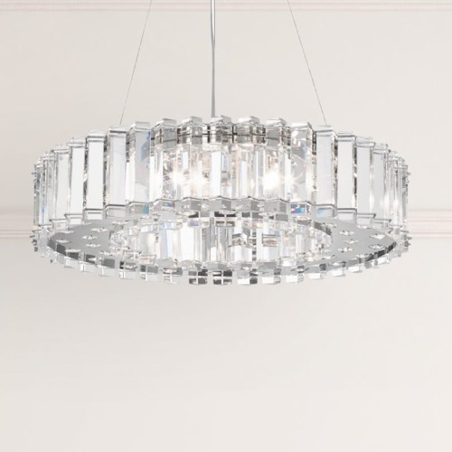 Lampa wisząca Crystal Skye KL-CRYSTAL-SKYE8 Elstead Lighting 8x3W LED G9 Krzystał Chrom