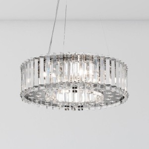 Lampa wisząca Crystal Skye KL-CRYSTAL-SKYE-P-A Elstead Lighting 6x3W LED G9 Krzystał Chrom