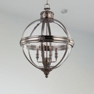 Lampa wisząca Adams FE-ADAMS-4P-ANL Elstead Lighting 4x60W E14 Stal Stalowy