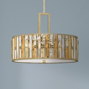 Lampa wisząca Gemma HK-GEMMA-P-C-SL Elstead Lighting 3x100W E27 Stal Złoty