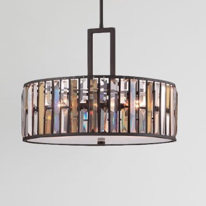 Lampa wisząca Gemma HK-GEMMA-P-C-VBZ Elstead Lighting 3x100W E27 Stal Wielokolorowy