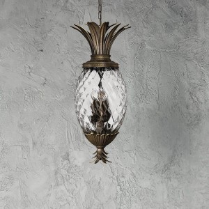 Lampa wisząca Plantation HK-PLANT4-P-PZ Elstead Lighting 4x40W E14 Stal Brązowy