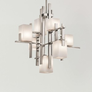 Lampa wisząca City Lights KL-CITY-LIGHTS7A Elstead Lighting 7x3W LED G9 Stal Srebrny