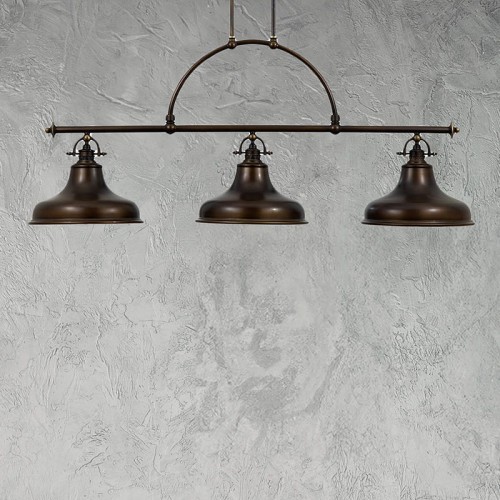 Lampa wisząca Żyrandol Emery QZ-EMERY3P-PN Elstead Lighting 3x100W E27 Metal Brązowy