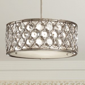 Lampa wisząca Lucia FE-LUCIA-B Elstead Lighting 3x60W E27 Stal Srebrny