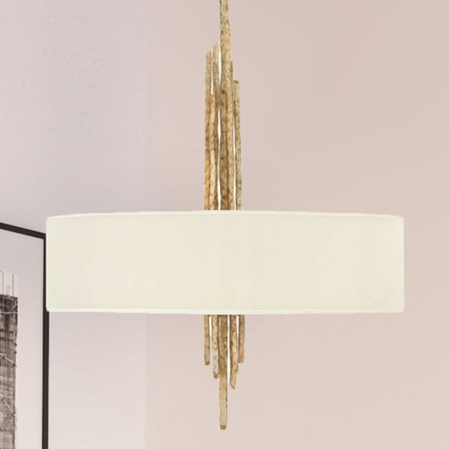 Lampa wisząca Spyre HK-SPYRE6P-CPG Elstead Lighting 6x60W E14 Stal Złoty