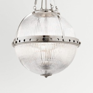 Lampa wisząca Aster KL-ASTER-P-PN Elstead Lighting 3x60W E14 Szkło Srebrny