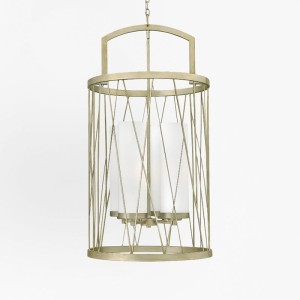 Lampa wisząca Nest HK-NEST-P-C-SL Elstead Lighting 4x100W E27 Metal Beżowy