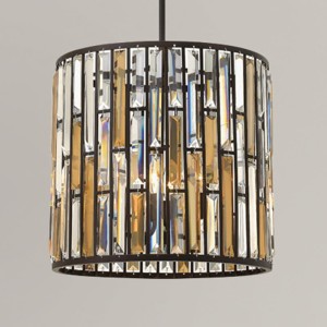 Lampa wisząca Gemma HK-GEMMA-P-B-VBZ Elstead Lighting 3x60W E14 Stal Wielokolorowy