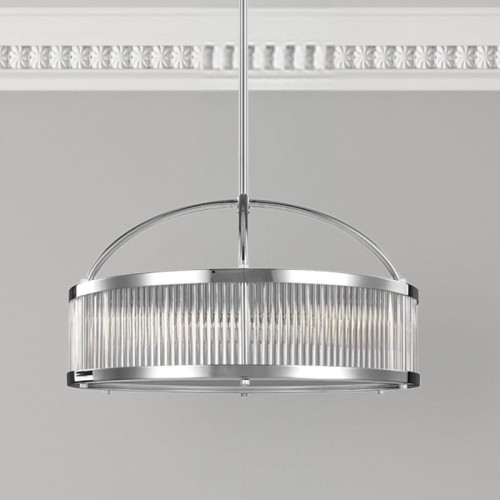 Lampa wisząca Paulson FE-PAULSON-6P Elstead Lighting 6x3W LED G9 Stal Chrom