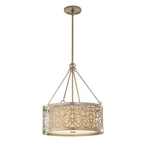 Lampa wisząca Arabesque FE-ARABESQUE4 Elstead Lighting 4x100W E27 Stal Beżowy