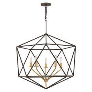 Lampa wisząca Astrid HK-ASTRID-5P Elstead Lighting 5x60W E14 Brązowy