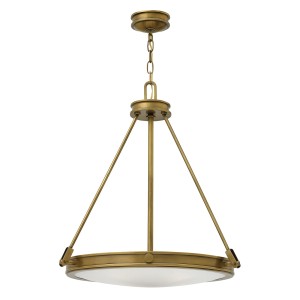 Lampa wisząca Collier HK-COLLIER-P Elstead Lighting 4x60W E14 Stal Mosiądz
