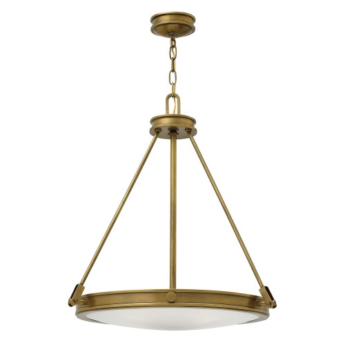 Lampa wisząca Collier HK-COLLIER-P Elstead Lighting 4x60W E14 Stal Mosiądz