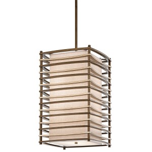 Lampa wisząca Moxie KL-MOXIE-FP-L Elstead Lighting 4x100W E27 Drewno Brązowy