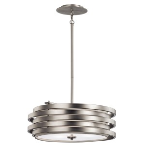 Lampa wisząca Roswell KL-ROSWELL-P-B Elstead Lighting 3x100W E27 Metal Srebrny