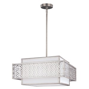 Lampa wisząca Kenney FE-KENNEY-3P Elstead Lighting 3x60W E27 Stal Srebrny