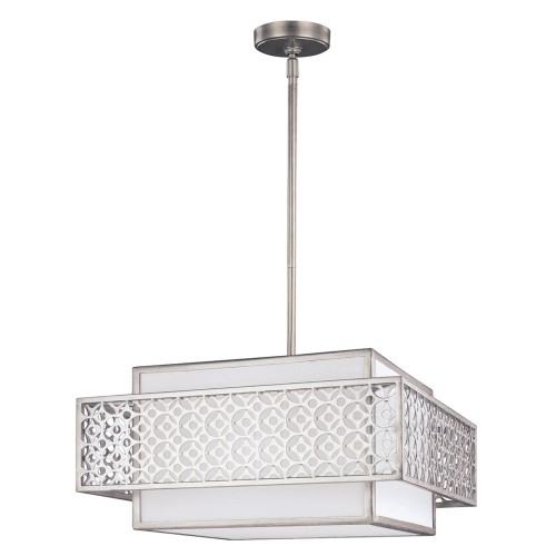 Lampa wisząca Kenney FE-KENNEY-3P Elstead Lighting 3x60W E27 Stal Srebrny