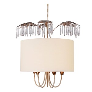Lampa wisząca Antoinette FB-ANTOINETTE-P Elstead Lighting 5x40W E14 Stal Wielokolorowy