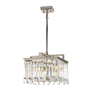 Lampa wisząca Aries ARIES-4P-S Elstead Lighting 4x40W E14 Stal Srebrny
