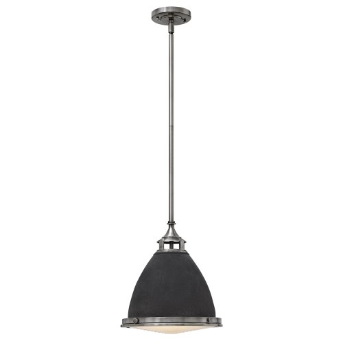 Lampa wisząca Amelia HK-AMELIA-P-M-DZ Elstead Lighting 1x100W E27 Metal Szary