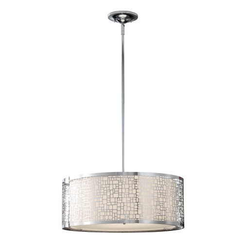 Lampa wisząca Joplin FE-JOPLIN-3P Elstead Lighting 3x100W E27 Stal Srebrny