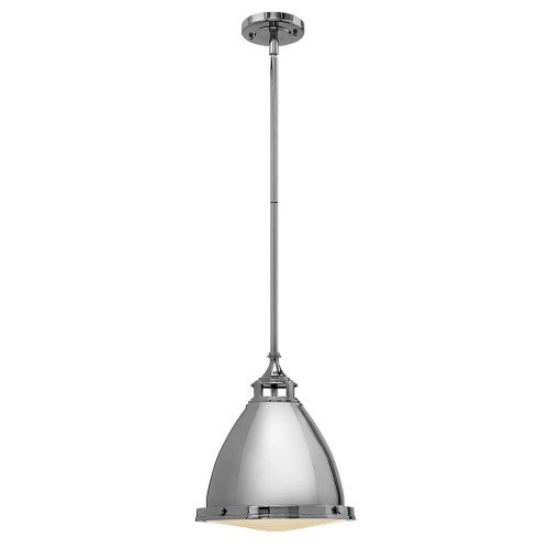 Lampa wisząca Amelia HK-AMELIA-P-M-PN Elstead Lighting 1x100W E27 Metal Srebrny