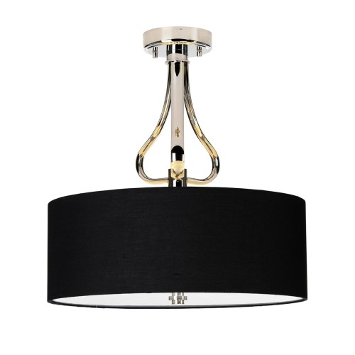 Lampa sufitowa Falmouth BATH-FALMOUTH-SF-PC Elstead Lighting 3x3W LED G9 Stal Czarny