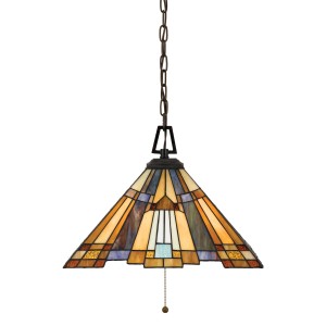 Lampa wisząca Inglenook QZ-INGLENOOK-P-A Elstead Lighting 3x60W E27 Metal Wielokolorowy