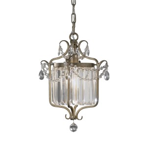Lampa wisząca Gianna FE-GIANNA1C Elstead Lighting 1x100W E27 Krzystał Srebrny