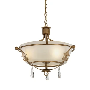 Lampa sufitowa Windsor WINDSOR-SF-GOLD Elstead Lighting 3x60W E14 Stal Złoty