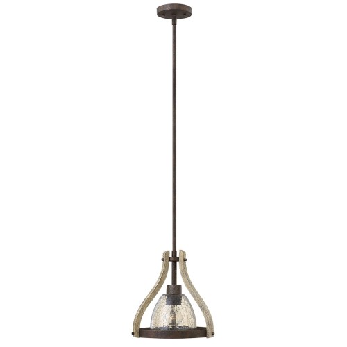 Lampa wisząca Middlefield HK-MIDDLEFIELDP1 Elstead Lighting 1x60W E27 Stal Brązowy