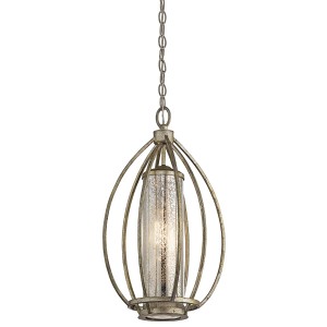 Lampa wisząca Rosalie KL-ROSALIE-P Elstead Lighting 1x60W E27 Stal Srebrny