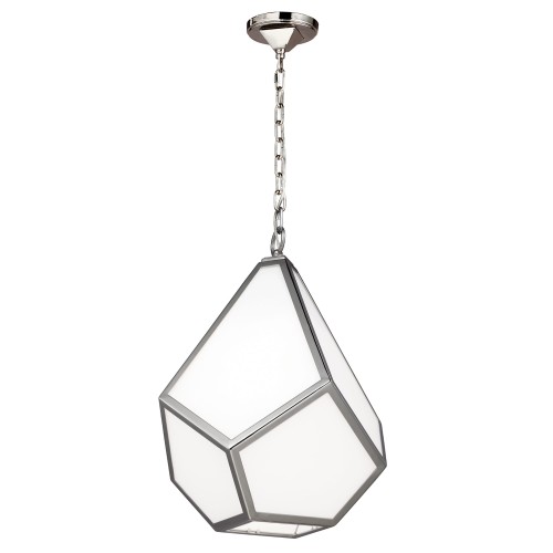 Lampa wisząca Diamond FE-DIAMOND-P-M Elstead Lighting 1x60W E27 Stal Srebrny