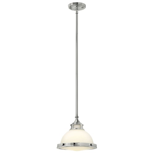 Lampa wisząca Amelia HK-AMELIA-P-S-CM Elstead Lighting 1x60W E27 Metal Srebrny