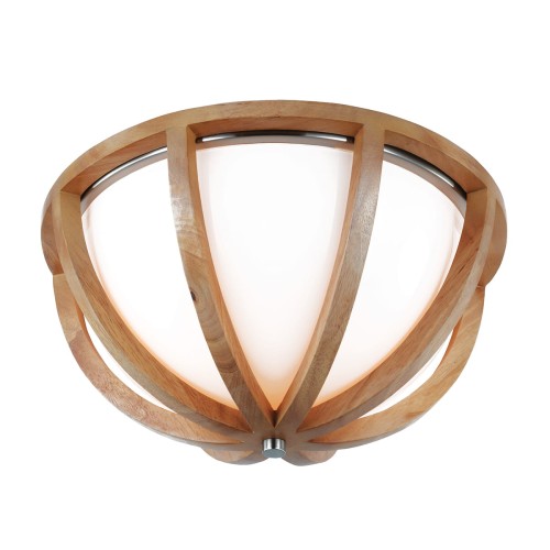Lampa sufitowa Allier FE-ALLIER-F-LW Elstead Lighting 2x60W E27 Drewno Brązowy