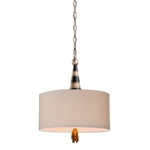 Lampa wisząca Flambeau FB-FLAMBEAU-P Elstead Lighting 2x60W E27 Stal Wielokolorowy