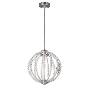 Lampa wisząca Oberlin FE-OBERLIN-P-S Elstead Lighting 1x8W LED Stal Srebrny