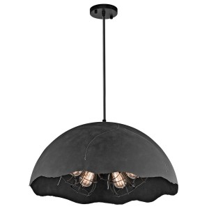 Lampa wisząca Fracture KL-FRACTURE-P-L Elstead Lighting 5x100W E27 Czarny