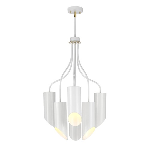 Lampa wisząca Quinto QUINTO6-WAB Elstead Lighting 6x8W E27 Stal Biały