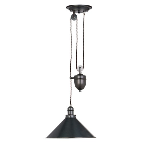 Lampa wisząca Provence PV-P-OB Elstead Lighting 1x100W E27 Stal Czarny