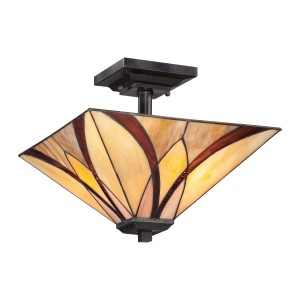 Lampa sufitowa Asheville QZ-ASHEVILLE-SF Elstead Lighting 2x100W E27 Metal Wielokolorowy