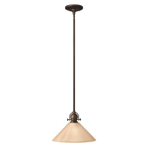 Lampa wisząca Mayflower HK-MAYFLOWER-P-B Elstead Lighting 1x60W E27 Stal Brązowy