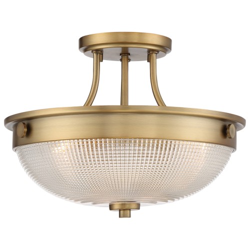Lampa sufitowa Mantle QZ-MANTLE-SF-WS Elstead Lighting 2x60W E27 Szkło Złoty
